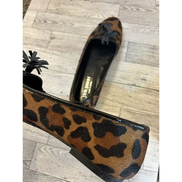Jon Josef cheetah animal hair tassle ballet flats women's size 5.5 - Picture 8 of 8
